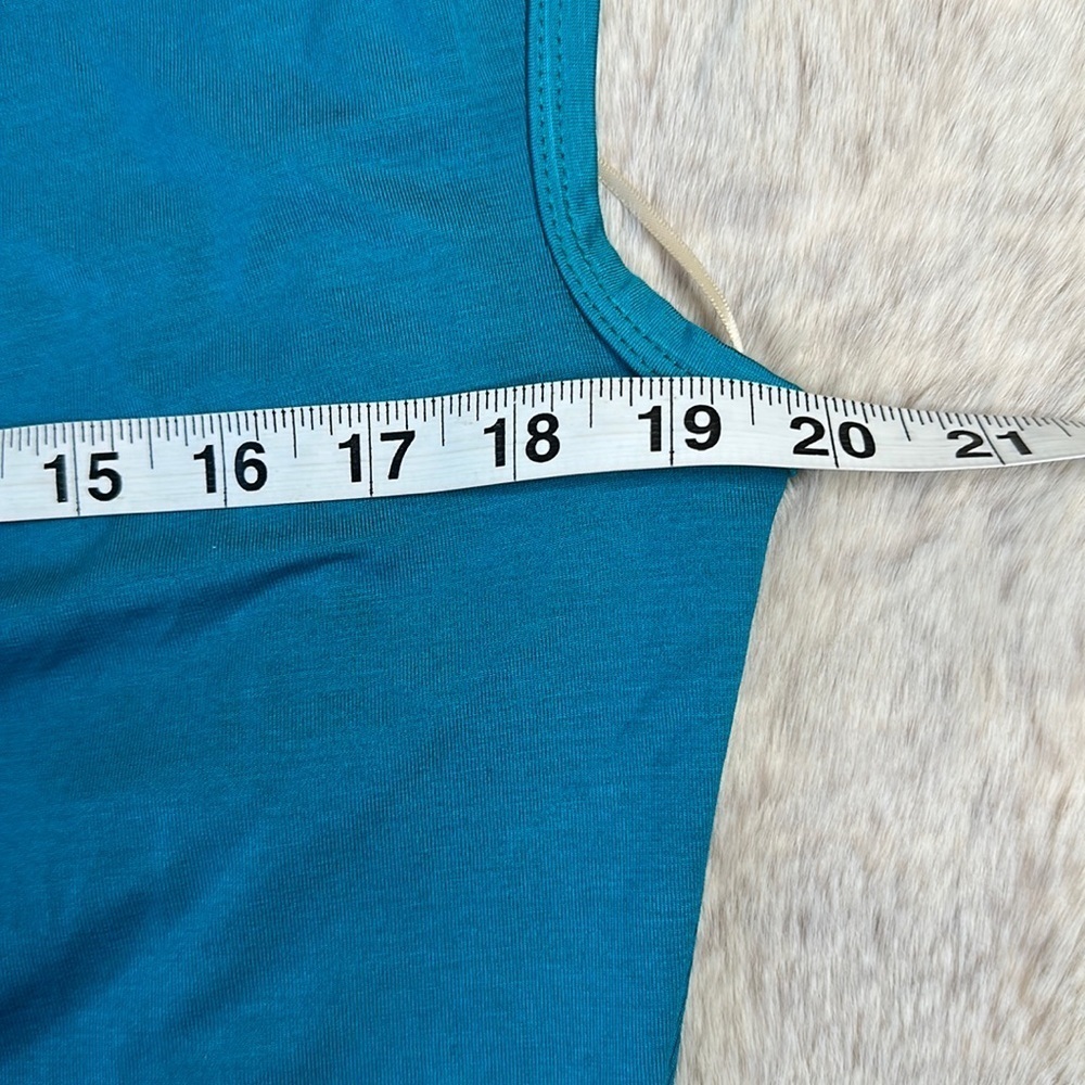 Trina Turk | AMUSING TOP in Tile Blue, NWT - Picture 7 of 10